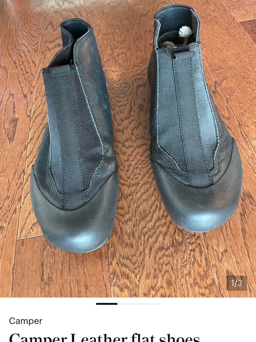 Camper women  Black Chelsea-Style Slip-On Boots 8.5